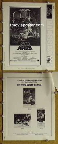h705 STAR WARS movie pressbook '77 George Lucas classic sci-fi!