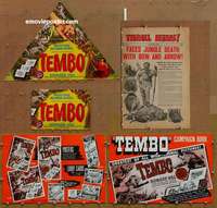 h742 TEMBO movie pressbook '52 Howard Hill, archery, great cover!