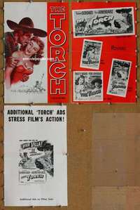 h786 TORCH movie pressbook '50 Paulette Goddard, Pedro Armendariz