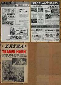 h793 TRADER HORN movie pressbook R53 W.S. Van Dyke, Edwina Booth
