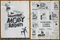 h811 UNSINKABLE MOLLY BROWN movie pressbook '64 Debbie Reynolds