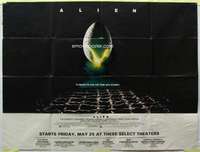 g341 ALIEN subway movie poster '79 Sigourney Weaver, sci-fi!