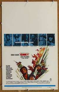 g054 CHE window card movie poster '69 Omar Sharif, Jack Palance as Castro!