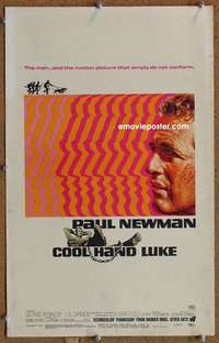 g060 COOL HAND LUKE window card movie poster '67 Paul Newman classic!