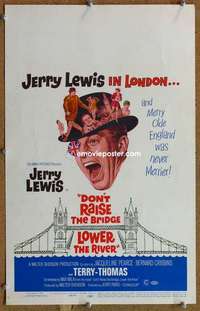 g079 DON'T RAISE THE BRIDGE, LOWER THE RIVER window card movie poster '68