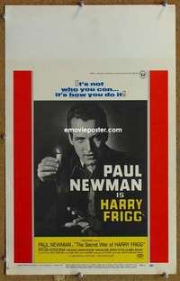 g207 SECRET WAR OF HARRY FRIGG window card movie poster '68 Paul Newman