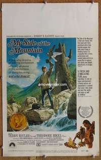 g169 MY SIDE OF THE MOUNTAIN window card movie poster '68 Eccles, Bikel