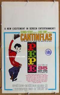 g188 PEPE window card movie poster '61 Cantinflas, all-star cast comedy!
