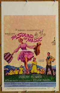 g213 SOUND OF MUSIC window card movie poster '65 classic Julie Andrews!