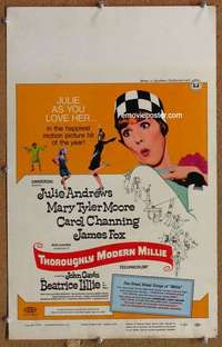 g229 THOROUGHLY MODERN MILLIE window card movie poster '67 Julie Andrews