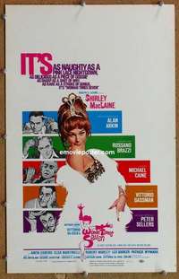 g253 WOMAN TIMES SEVEN window card movie poster '67 sexy Shirley MacLaine!