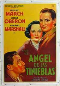 m300 DARK ANGEL linen Argentinean movie poster '35 March, Oberon