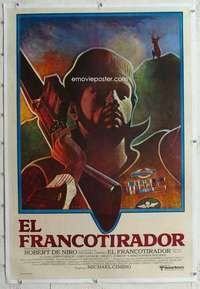 m301 DEER HUNTER linen Argentinean movie poster '78 Jung artwork!