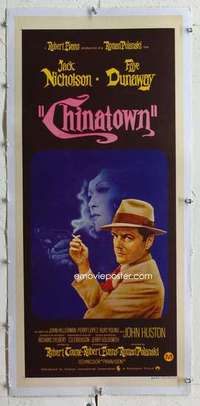 m121 CHINATOWN linen Aust daybill movie poster '74 Nicholson, Polanski