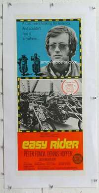 m123 EASY RIDER linen Aust daybill movie poster '69 Peter Fonda