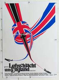 m237 BATTLE OF BRITAIN linen German movie poster '69 cool image!