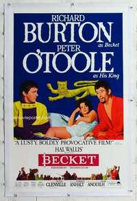 m360 BECKET linen style B one-sheet movie poster '64 Burton, Peter O'Toole