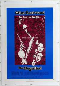 m361 BEGUILED linen one-sheet movie poster '71 Clint Eastwood, Geraldine Page