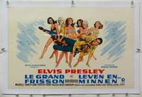 m196 LIVE A LITTLE, LOVE A LITTLE linen Belgian movie poster '68 Elvis