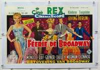 m202 THERE'S NO BUSINESS LIKE SHOW BUSINESS linen Belgian movie poster '54