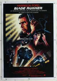 m365 BLADE RUNNER linen Spanish/U.S. one-sheet movie poster R92 Harrison Ford