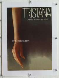 m164 TRISTANA linen Czech movie poster '72 Luis Buneul, Vyletalova art!