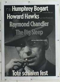 m238 BIG SLEEP linen German movie poster R72 Humphrey Bogart