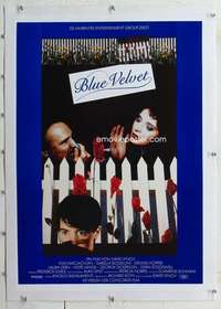 m240 BLUE VELVET linen German movie poster '86 David Lynch, Rossellini
