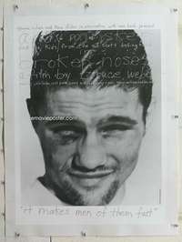 m241 BROKEN NOSES linen German movie poster '87 Bruce Weber, boxing!