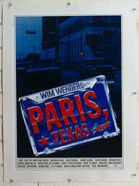 m243 PARIS TEXAS linen German movie poster '84 Wim Wenders, Stanton