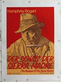 m249 TREASURE OF THE SIERRA MADRE linen German movie poster R70s Bogart