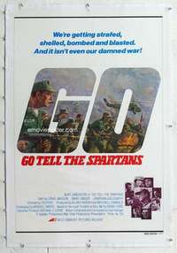 m423 GO TELL THE SPARTANS linen one-sheet movie poster '78 Burt Lancaster