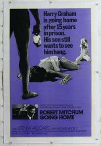 m425 GOING HOME linen one-sheet movie poster '71 Robert Mitchum, Vaccaro