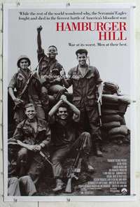 m438 HAMBURGER HILL linen one-sheet movie poster '87 Don Cheadle, Boatman