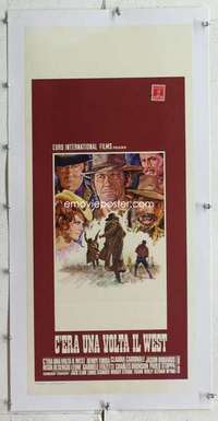 m264 ONCE UPON A TIME IN THE WEST linen Italian locandina movie poster R72