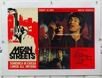 m259 MEAN STREETS linen Italian photobusta movie poster R1970s De Niro