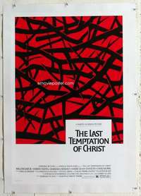 m463 LAST TEMPTATION OF CHRIST linen one-sheet movie poster '88 Scorsese