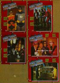 m187 BATMAN 5 linen Mexican movie lobby cards R89 Adam West, Burt Ward