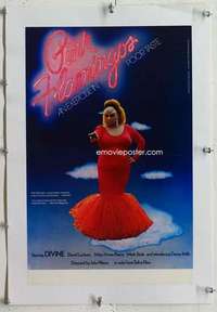 m104 PINK FLAMINGOS 11x17 '72 Divine, Mink Stole, John Waters' classic exercise in poor taste!
