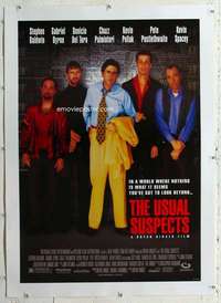 m567 USUAL SUSPECTS linen 1sh movie poster '95 Kevin Spacey, Singer