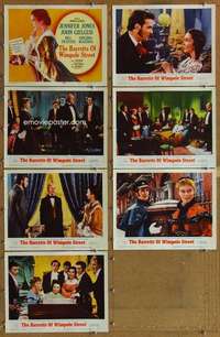 p490 BARRETTS OF WIMPOLE STREET 7 movie lobby cards '57 Jones