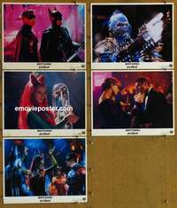 p731 BATMAN & ROBIN 5 Spanish/US movie lobby cards '97 George Clooney
