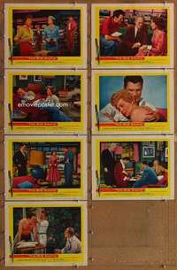 p496 BIG KNIFE 7 movie lobby cards '55 Jack Palance, Ida Lupino