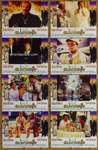 p122 BIRDCAGE 8 English movie lobby cards '96 Robin Williams, Hackman
