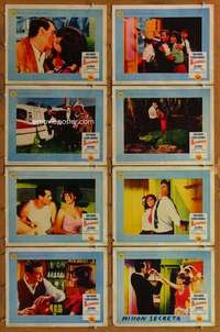p124 BLINDFOLD 8 movie lobby cards '66 Rock Hudson, Claudia Cardinale