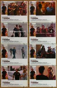 p130 BORDER 8 movie lobby cards '82 Jack Nicholson, Harvey Keitel