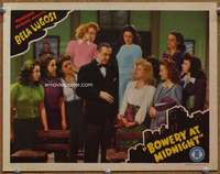 p017 BOWERY AT MIDNIGHT movie lobby card '42 Bela Lugosi w/many girls!