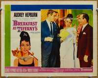 p057 BREAKFAST AT TIFFANY'S movie lobby card #5 '61 sleek Hepburn!