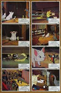 p148 CHARLOTTE'S WEB 8 movie lobby cards '73 EB White cartoon classic!