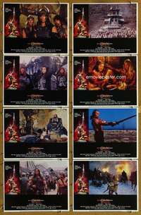 p158 CONAN THE BARBARIAN 8 movie lobby cards '82 Arnold Schwarzenegger
